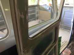 sanding-down-window-frames-vw-splitbus